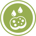 Icon für die Produkteigenschaft "absorbierend". | © Bamboo Health Care GmbH